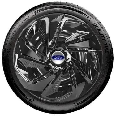 Imagem de Calota Aro 14 Nitro Preta Ford Fiesta Focus Escort - Elitte