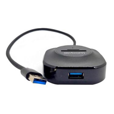 Imagem de Leitor De Cartão Memória Portas Sd Microsd Extensor Hub Três Usb 3.0 U