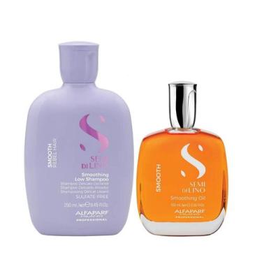 Imagem de Kit Alfaparf Professional Semi Di Lino Smooth Smoothing - Shampoo 250m