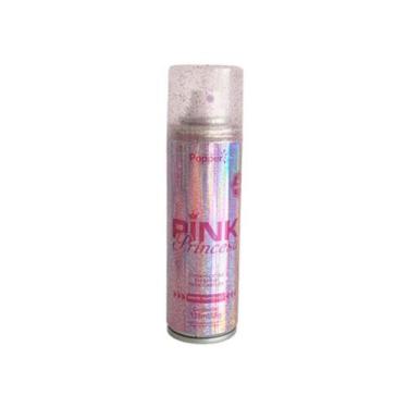 Imagem de Spray de Glitter Rosa Cabelo Corpo Purpurina Removivel Brilho Iluminad