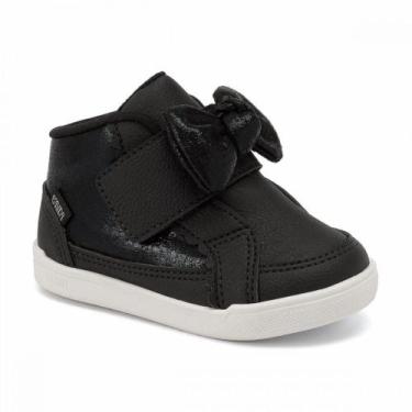 Imagem de Tenis Klin 358012 2 Baby Sky Abotinado Infantil, Preto, 20