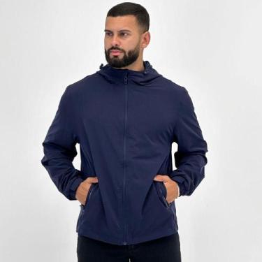 Imagem de Jaqueta Broken Rules Corta Vento Masculina, P, Marinho