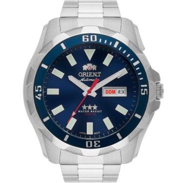 Imagem de Relógio Orient Masculino Automático Três Estrelas 469SS078NHD1SX
