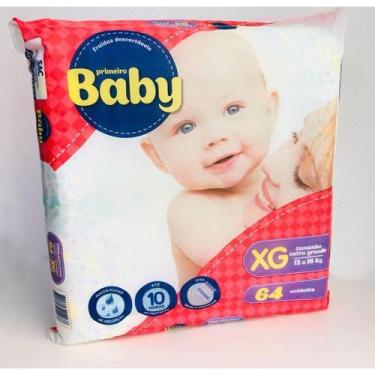 Imagem de Fralda Primeiro Baby toque macio tamanho XG, XG