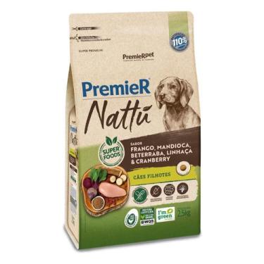 Imagem de Ração Premier Nattu Cães Filhotes sabor Frango e Mandioca 2,5 Kg - PRE