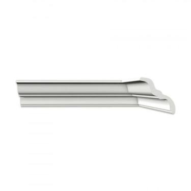 Imagem de Kit 30m Linear Roda Teto Perfil de Poliestireno Mt Branco Homestar