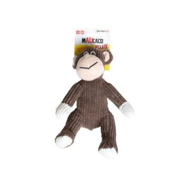Imagem de Brinquedo Pet Antiestresse Mordedor de Pelúcia Cães Macaco - GERMANHAR