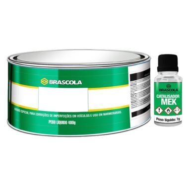 Imagem de Massa Plástica Light Bg 400G para Modelismo Artesanato Prototipagem Pequenos Reparos Brascola