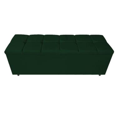 Imagem de Calçadeira Estofada Manchester 160 Cm Queen Size Suede Verde