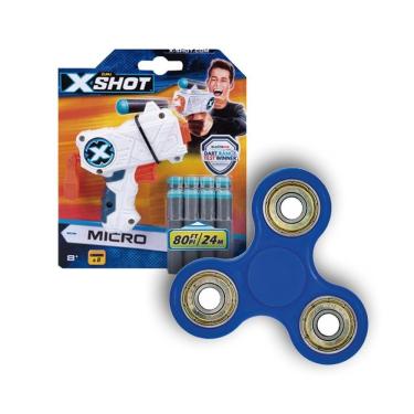 Imagem de Kit Fidget Spinner Zuru  + Lancador X-Shot - Micro