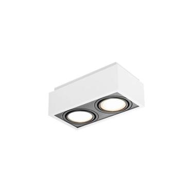 Imagem de Spot de Sobrepor Newline Box para 2 Lâmpadas Par 20 E27 Bivolt Branco
