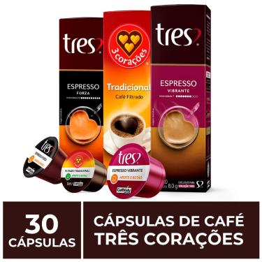 Imagem de 30 Cápsulas Três Corações, Café