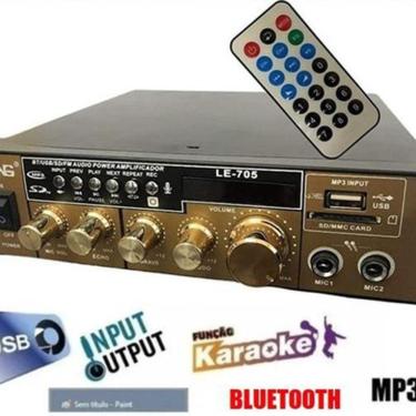 Imagem de Amplificador De Potência De Reverberação Karaoke Wg-158Bt