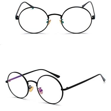 Imagem de Super Redondo Óculos de Sol Feminino Designer Moda Masculina Tons de Lente Verde Escuro UV400, preto claro, China