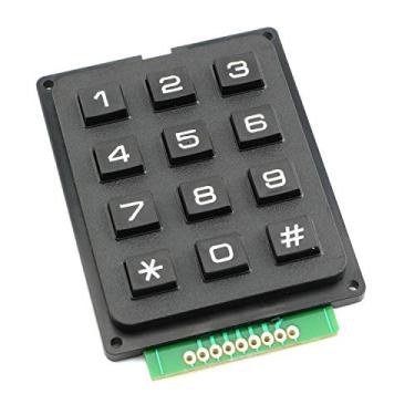 Imagem de Tegg Teclado 3 x 4 de matriz de placa MCU para teclado tátil de matriz de 12 botões estilo celular matriz teclado para Arduino Raspberry Pi