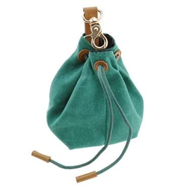 Imagem de Bolsa de petisco para cães saco de treinamento de petiscos para cães com clipe e cordão, saco de lanche para animais de estimação, armazenamento de alimentos para treinamento de cães atividades ao ar livre caminhada verde