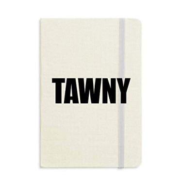Imagem de Caderno com nome colorido Tawny capa dura diário clássico A5 presente
