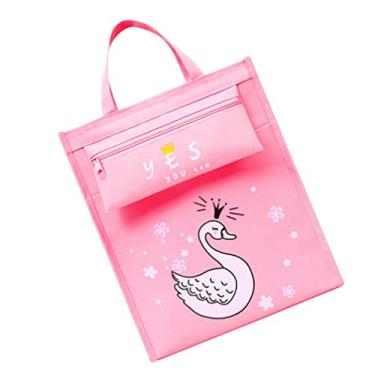 Imagem de Cabilock Bolsa escolar para estudantes, bolsa de arte adorável, bolsa de mão para tutorial, bolsa transversal oblíqua (rosa)