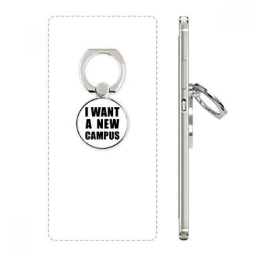 Imagem de Suporte de anel de telefone I Want A New Campus com laço ajustável