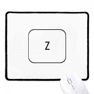 Imagem de Mousepad Symbol Z com borda costurada, tapete de borracha para jogos