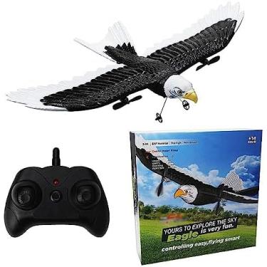 Imagem de Avião RC - Avião RC Eagle Alimentado Por Bateria De 2 Canais, Material De Espuma EPP Avião Elétrico RC Flying Bird De Alta Simulação, Planador De Asa Fixa Com Giroscópio De 6 Eixos Integrado,1 Bat