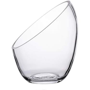 Imagem de Terrário Para Plantador De Vidro Com Tigela De Corte Inclinado Terrário Para Plantador De Vidro Grande De Vidro De 7 "x7", Jarra De Doces, Vaso De Vidro Para Suporte De Planta De Ar Para Decoração