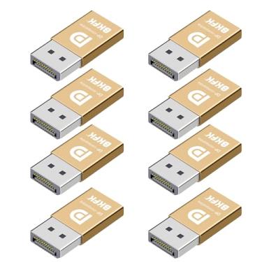 Imagem de BKFK Plugue fictício hdmi dp – adaptador de exibição para HDMI, janela virtual Luna Display para emulador doméstico - manequim, dongle de manequim sem cabeça de displayport (DP-8P)