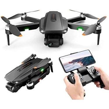 Imagem de Drones 6K Com Câmera Para Adultos, 50 Minutos De Tempo De Vôo GPS Auto Return Home 5GHz FPV Transmission EIS Anti-Shake Long Range Controle Brushless Motor Auto Hover (2 Baterias),Hilarious123
