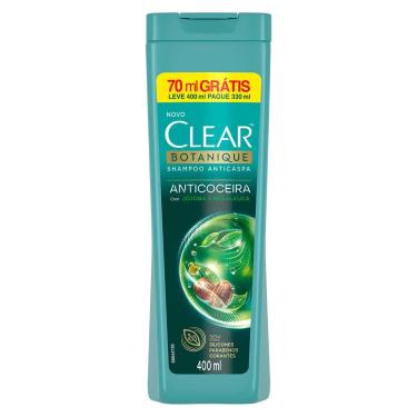 Imagem de Clear Shampoo Anticaspa Anticoceira Com Jojoba E Melaleuca Botanique Anticoceira Frasco Leve 400Ml Pague 330Ml