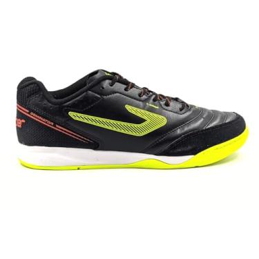 Imagem de Chuteira Futsal Topper Dominator Td Iv Preto/amarelo Neon/vermelho Tp03260001 44