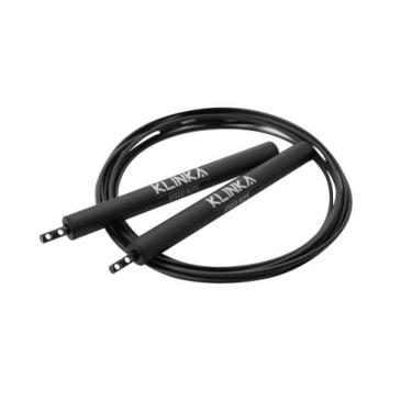 Imagem de Corda De Pular Speed Rope Slim Preta - Klinka