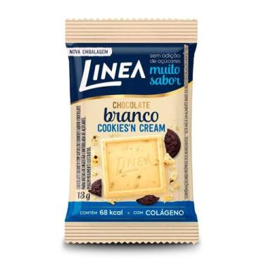 Imagem de Chocolate Branco Mini Linea Sabor Cookies'n Cream 13G - Línea