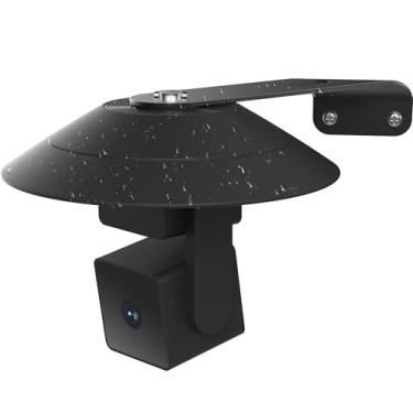 Imagem de Gcioii 1 pacote de capa protetora preta à prova de intempéries e suporte para WYZE Cam Pan V3 (1 pacote preto, câmera não incluída)