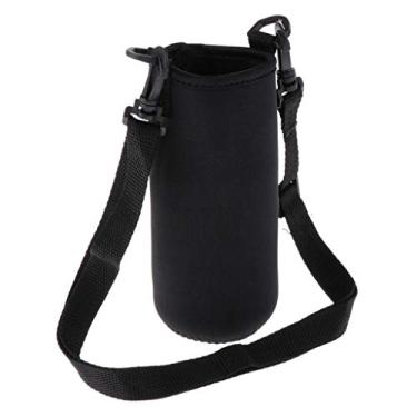 Imagem de CUTICATE Manga para garrafa de água, porta portadora de refrigerador de garrafa de água isolada de neoprene portátil para mulheres, homens, acampamento, caminhada - 550 ml