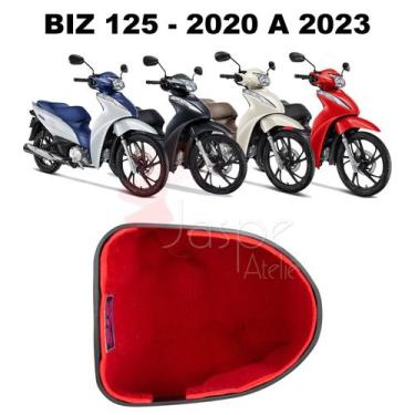 Imagem de Forração Honda Biz 20 21 Baú Forro Interno Vermelho Scooter - Jaspe At