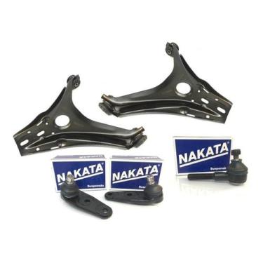 Imagem de Par de Bandejas com Buchas + Pivos + 01 Terminal de Direção Gol Parati