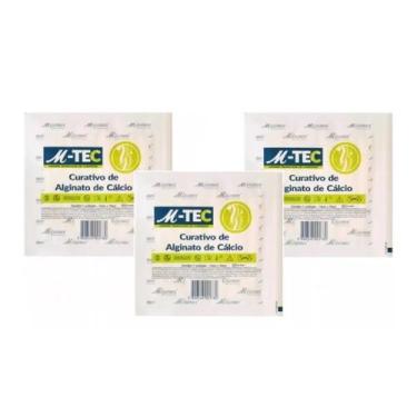Imagem de Kit 3 Curativo De Alginato De Cálcio 10cm X 10cm - Missner