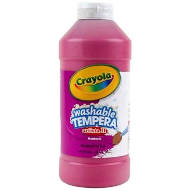 Imagem de Binney & Smith Artista II Crayola Washable Tempera Paint, 16 Fl Oz (Pack of 1), Pink