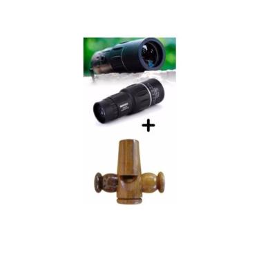 Imagem de Apito Pio De Madeira Inhambu Chororó + Telescópio Luneta Ave - Mundo d