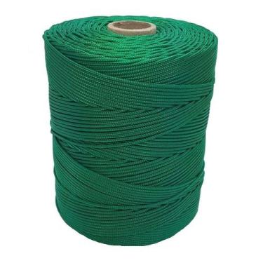 Imagem de Corda Trançada 3,5 mm Verde Bandeira - Rolo com 149 metros - Cordavill