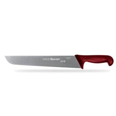 Imagem de Faca Churrasco e Açougue 30cm Vermelha Reta Larga Starrett BKR203-12