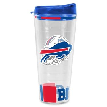 Imagem de Rico Industries Copo clássico Tritan com parede dupla NFL Buffalo Bills 623 g mantém as bebidas frias e quentes, feito nos EUA