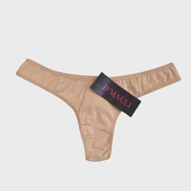 Imagem de Calcinha Fio Duplo Lisa DMauli - MF, Bege, P