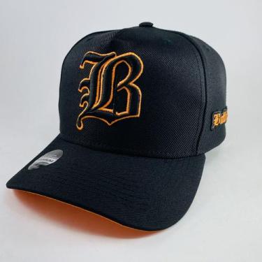 Imagem de Boné Masculino Feminino Original Buffalos Ajustavel, Branco com laranj