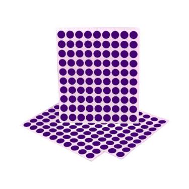 Imagem de Etiqueta 12 mm Redonda/Bolinha Adesiva 1080 Etiquetas - Clickweb, Roxo