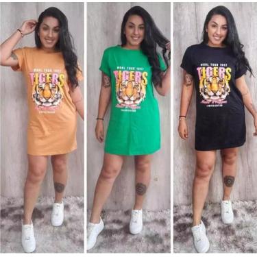 Imagem de MM BOUTIQUE Blusão Camisa Varias Estampas  Moda Oversized Feminina, Ti