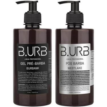 Imagem de Kit Gel Pré Barba + Pós Barba 500mL Profissional Barbearia Barba Urban