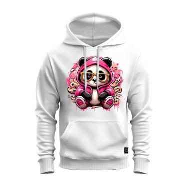 Imagem de Moletom Panda Swag Estampado Agasalho Aconchegante - Nexstar, Branco, 