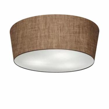 Imagem de Plafon Cone Vivare Md-3004 Cúpula em Tecido 15/50x40cm - Bivolt, Café,