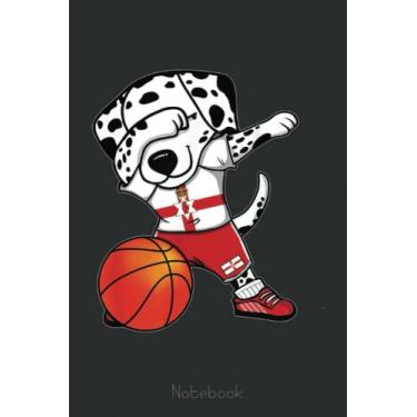 Imagem de Dabbing Dalmatian Dog Northern Ireland Basketball Fan Notebook: A blank lined basketball notebook 6x9 in 110 Pages that makes a fun basketball gift ... women's basketball, team basketball gifts